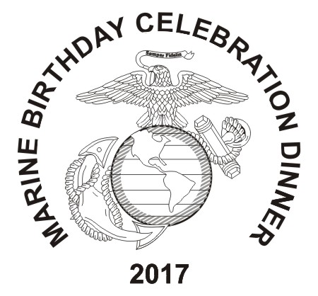 Marine Birthday Logo Left